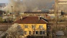 Голям пожар вилнее в цех във Враца (СНИМКА)