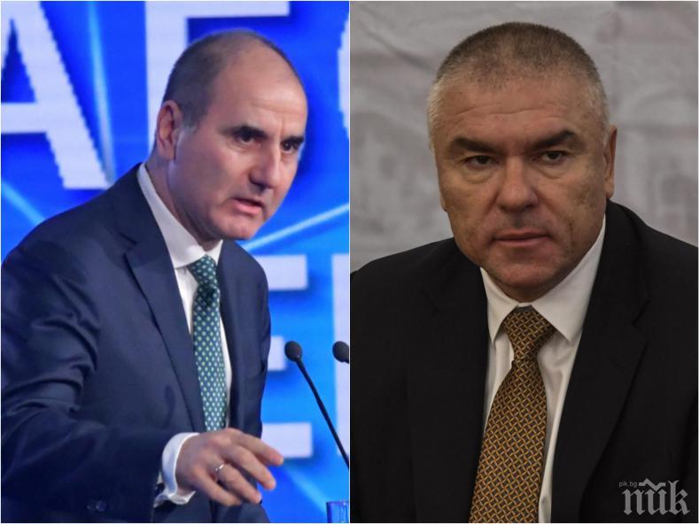 Цветанов и Марешки си стиснаха ръцете, от Воля готови да подкрепят ГЕРБ