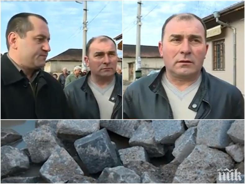 Прокуратурата погна лидера на БСП в Карабунар за откраднатите плочки и павета