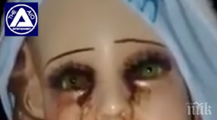 мистерия статуя христос заплака кървави сълзи видео