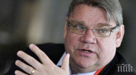 инцидент неизвестен опитал нападне външния министър финландия