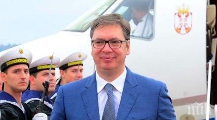 вучич обеща повече насилие протестите