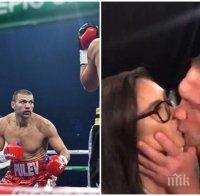 Малката Кобра удари по масата, ето какво стори Тервел Пулев след целувката между Кубрат и репортерката Равало