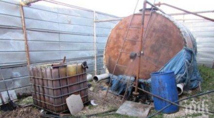 разбиха нелегална рафинерия гориво пазарджик