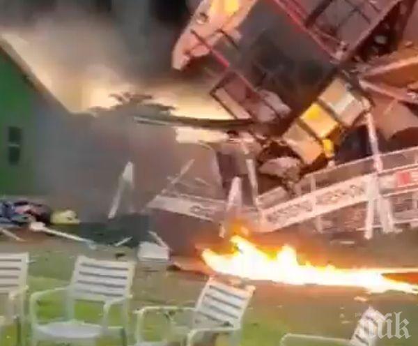 КУРИОЗ: Мъж влетя със самолет в къщата си след скандал с жена си