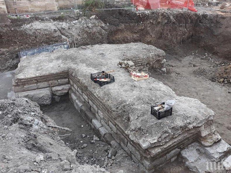 Нови находки при портата на древния Одесос в центъра на Варна