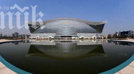 китай откриха голямата сграда света снимки