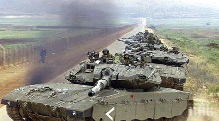 тежка офанзива израел разположи танкове оръдия ивицата газа