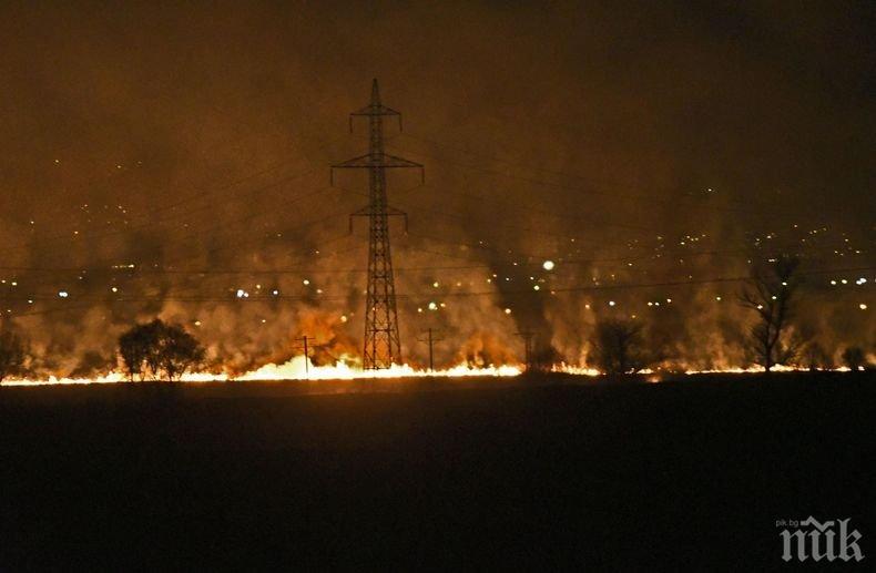 Пожар лумна край разкопките около Благоевград