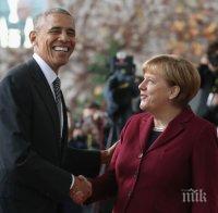 Меркел посрещна Обама в Берлин