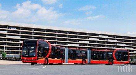 дългият електрически автобус света произведен китай