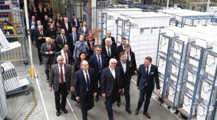 румен радев президентът германия разгледаха завод пловдив