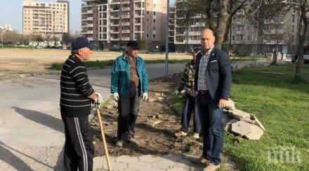 1000 квадратни метра тротоари постлаха пловдив