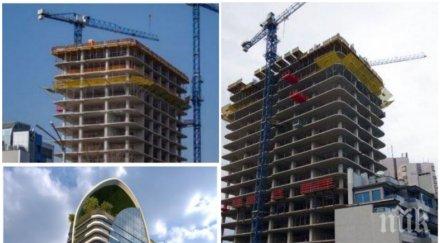 извънредно артекс спира строителството небостъргача златен век