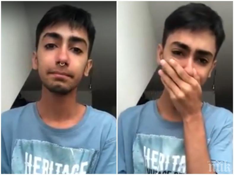 Циганинът със заканите по адрес на българите даде на заден! Гилберт се разрева: Аз не съм расист, не мразя никого… Искрено се извинявам (ВИДЕО)