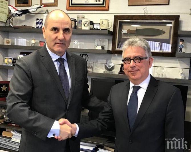 Цветанов проведе работна среща с посланика на Белгия