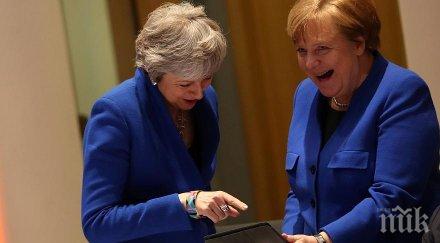 въпросът вечерта брюксел имаше таблета меркел тереза мей умряха смях видео