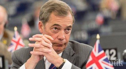 таймс партията найджъл фараж върви победа евроизборите великобритания