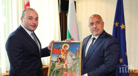 първо пик борисов подари икона георги мамука бахтадзе премиерът също получи специален подарък снимки