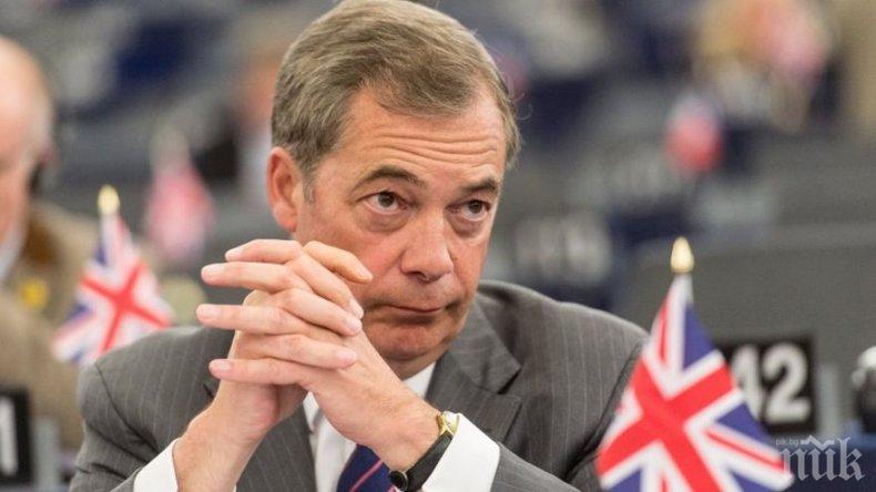 „Таймс:” Партията на Найджъл Фараж върви към победа на евроизборите във Великобритания