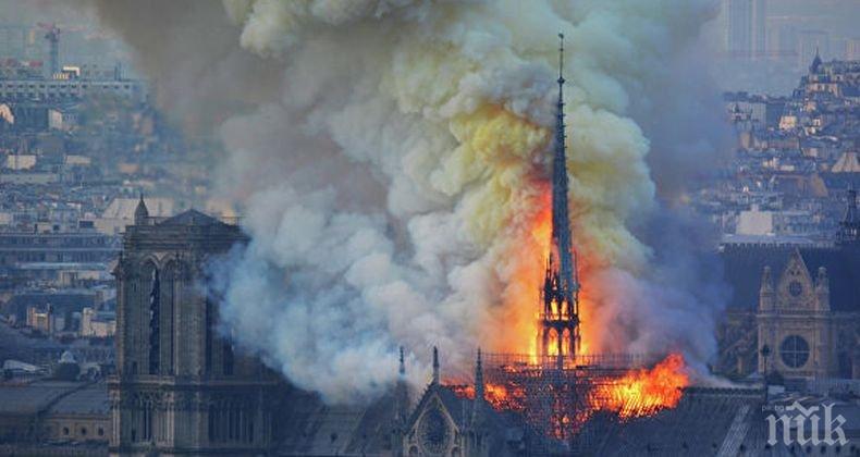 НА КОСЪМ: Спасили от рухване Нотр Дам - 1 млрд. евро вече има по сметките за възстановяването на катедралатa