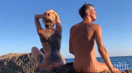скандален актьор мъкне дъщеричката нудистки плаж