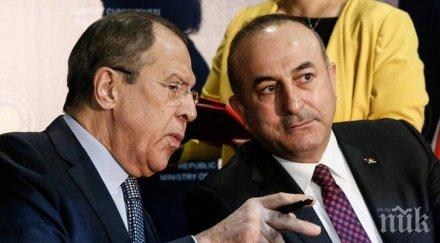 лавров чавушоглу съдействат примирие либия