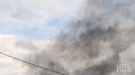 кола пламна четвърти километър софия снимка