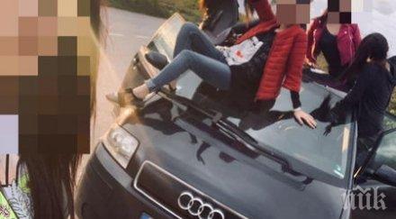 ученичка подкара аудито приятелка цопна близката река