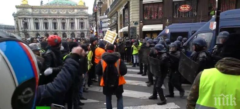 Започна разследване в Париж, след като жълтите жилетки призовали полицаите да се самоубиват