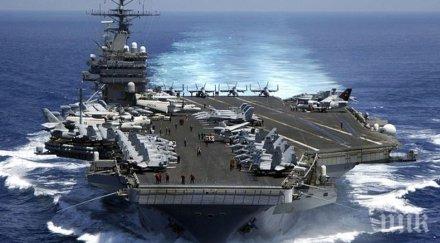 два американски самолетоносача засякоха средиземно море заради