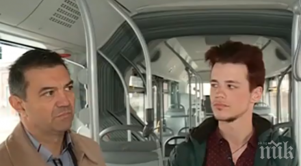 екшън софия психично болен потроши два автобуса задържаха шофьора ударил