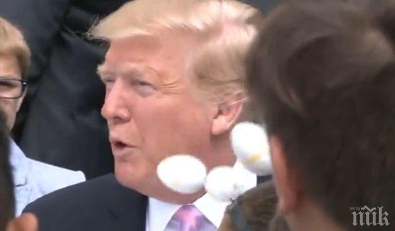 Доналд Тръмп поговори с деца в Белия дом за....