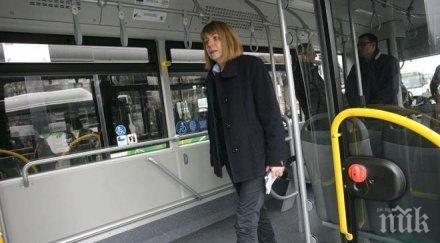 фандъкова пусна новите автобуси газ