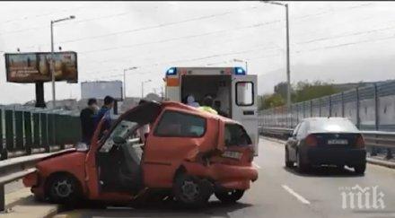 тежко меле две коли удариха бул брюксел софия ранен