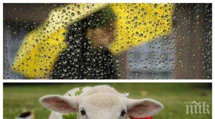 променливо време уикенда редуват дъжд слънце гергьовското пътуване температурите скачат градуса