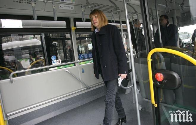 Фандъкова пусна новите автобуси на газ