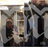 ФОТО УДАР В ПИК: Вижте Ветко Арабаджиев в самолета за София - бизнесменът е с белезници, но в добро настроение, двама полицаи го пазят (СНИМКИ/ВИДЕО)