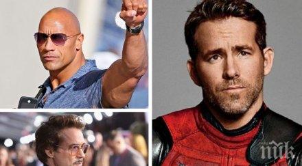 класация високоплатените актьори холивуд годината