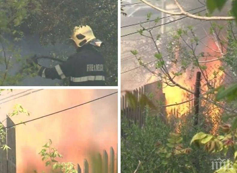 Четири екипа огнеборци гасиха пожар във Варна