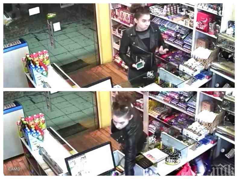 ПОЗНАВАТЕ ЛИ Я? Това младо момиче краде нагло от денонощен магазин в София (ВИДЕО)