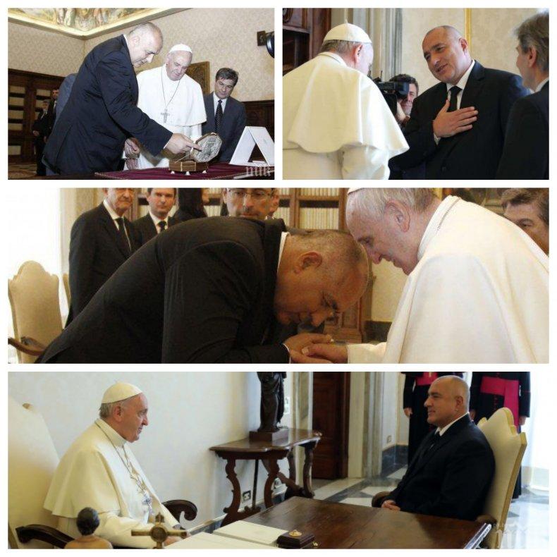 ЕКСКЛУЗИВНО: Листчето на Борисов ключово за визитата на папа Франциск