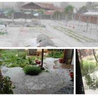 ЛЕДЕНА СТИХИЯ: Градушка помля градове и села от Предбалкана (СНИМКИ)