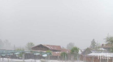 падналата градушка българене засегнала училището здравната служба покрива църквата