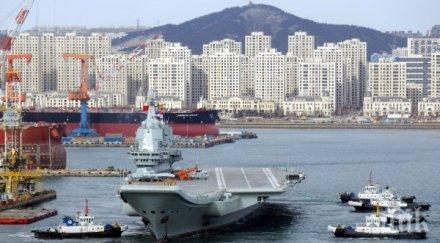 китай строи тайно огромен самолетоносач