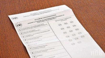 сметки евроизборите бюлетината излиза стотинки