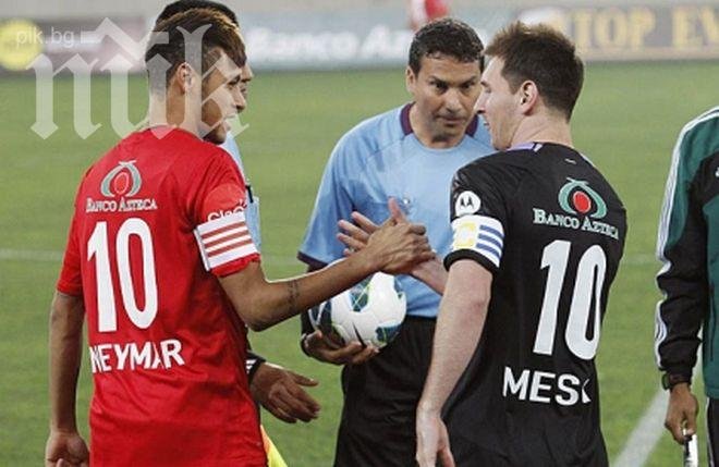 Меси победи Неймар, бразилецът бележи от 40 метра (видео)