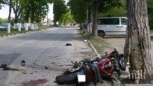 Зверска катастрофа в Бяла Слатина, моторист загина след удар в дърво