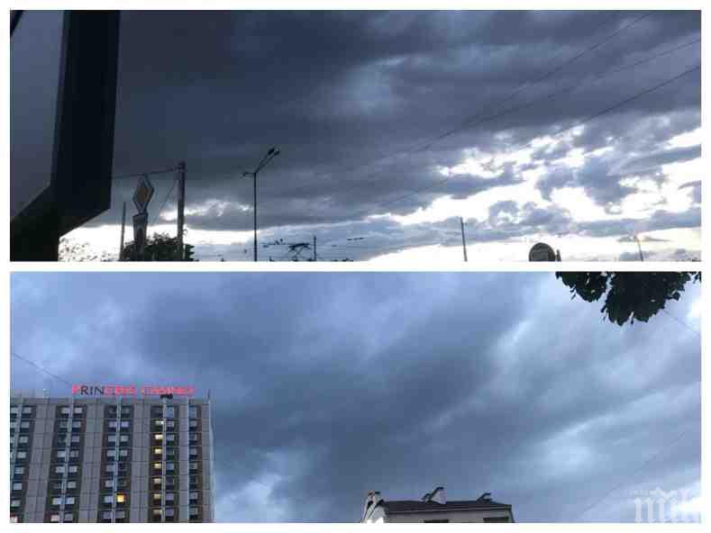 ИДЕ ПОТОП! Мощна буря се развихря над София