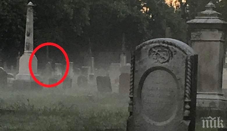 МИСТЕРИЯ: Засякоха призрак на старо гробище (СНИМКИ)